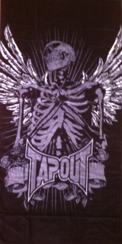 Black Tapout Beach Towel