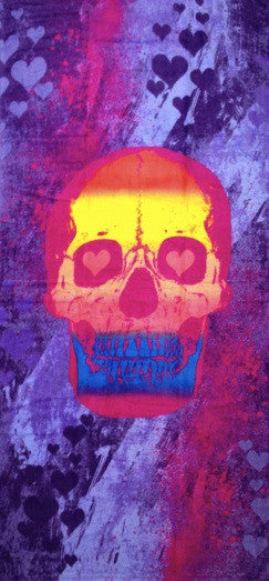 Bright Skull Beach Towel