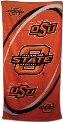 Oklahoma State Beach Towel