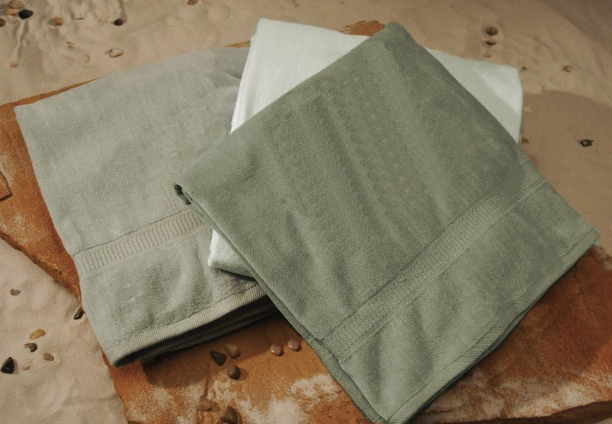 Organic Sage Green Beach Towel