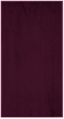 Solid Burgundy Beach Towel