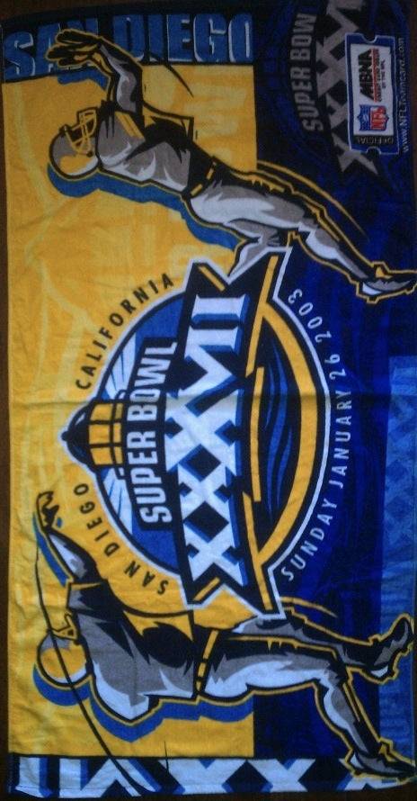 Super Bowl 37 Beach Towel